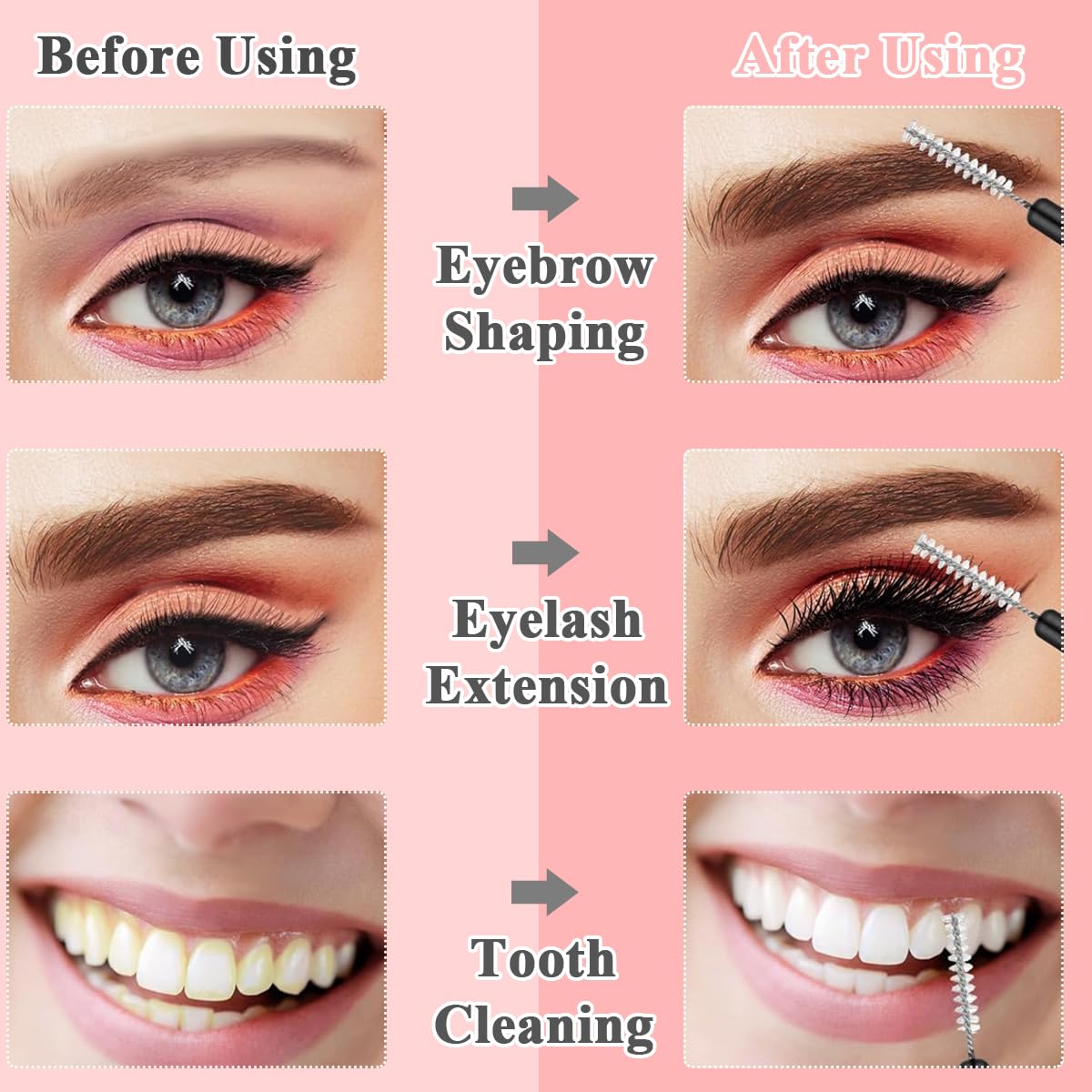 MAYCREATE 20pcs Eyebrow Brush for Women, Micro Lash Mascara Brush With Cap, Eyelashes Spoolie Brush for Mascara Cream, Eyelash Lift Extensions Applicators, Brow Clean MAYCREATE 20pcs Eyebrow Brush for Women, Micro Lash Mascara Brush With Cap, Eyelashes Spoolie Brush for Mascara Cream, Eyelash Lift Extensions Applicators, Brow Clean